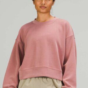 85. Lululemon Perfectly Oversized Cropped Crew *Softstreme™ Spiced Chai